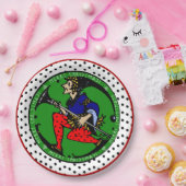 Maxfield Parrish-y Christmas Elf Pappteller (Party)