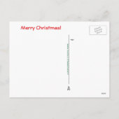 Maxfield Parrish-y Weihnachtself Feiertagspostkarte (Rückseite)