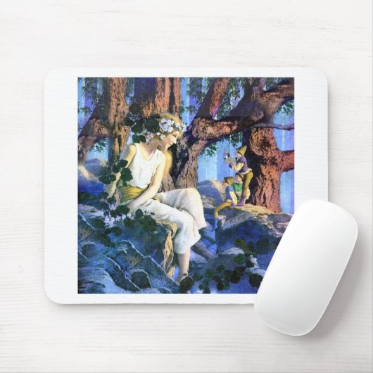 Maxfield Parrish's Fair Princess and the Gnomes Mousepad (Mit Mouse)