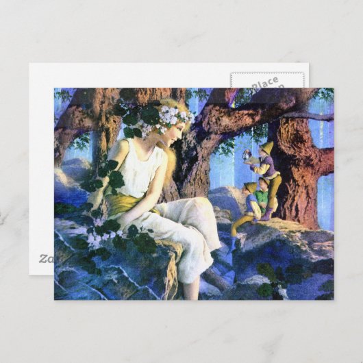 Maxfield Parrish's Fair Princess and the Gnomes Postkarte (Vorne/Hinten)