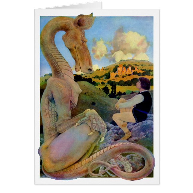 Maxfield Parrishs Konversation mit einem Drachen (Vorne)