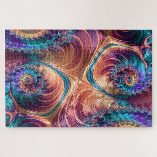 Maxi Puzzle mit Geschenkbox (Fraktal style 006) (Horizontal)