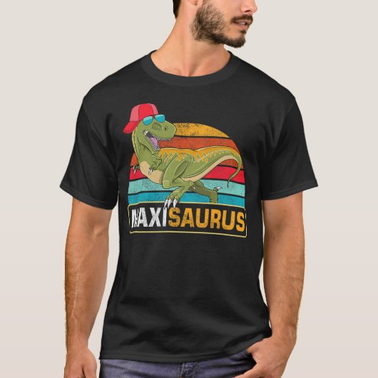 Maxi Saurus Dinosaur Boy Maximilian Name Nickname  T-Shirt (Vorderseite)