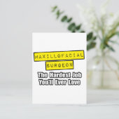 Maxillofacialer Chirurg...Der schwierigste Job Postkarte (Stehend Vorderseite)