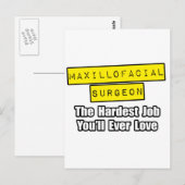 Maxillofacialer Chirurg...Der schwierigste Job Postkarte (Vorne/Hinten)