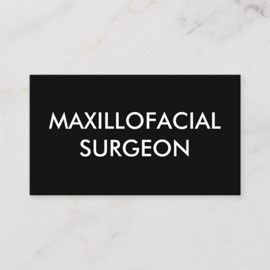 Maxillofacialer Chirurg Visitenkarte (Vorderseite)