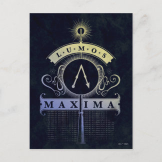 Maxima Harry Potter-Bann-| Lumos grafisch Postkarte