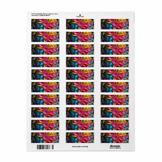 Maximal druckbar Abstrakt farbig (Vorne)