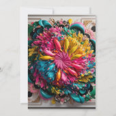 Maximal druckbar Abstrakt farbig Dankeskarte (Rückseite)