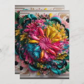 Maximal druckbar Abstrakt farbig Dankeskarte (Vorne/Hinten)