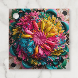 Maximal druckbar Abstrakt farbig Geschenkanhänger