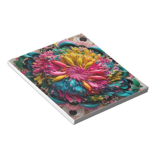 Maximal druckbar Abstrakt farbig Notizblock (angewinkelt)