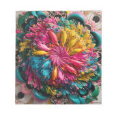 Maximal druckbar Abstrakt farbig Notizblock (Vorderseite)