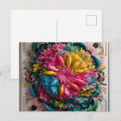 Maximal druckbar Abstrakt farbig Postkarte (Vorne/Hinten)