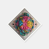 Maximal druckbar Abstrakt farbig Serviette (Ecke)