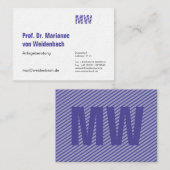 Maximal Elegant groß Visitenkarte (Vorne/Hinten)