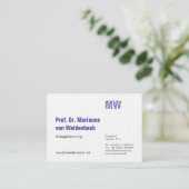 Maximal Elegant groß Visitenkarte (Stehend Vorderseite)