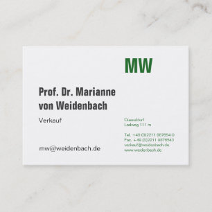 Maximal Elegant Visitenkarte