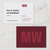 Maximal Elegant Visitenkarte (Vorne/Hinten)