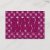 Maximal Elegant Visitenkarte (Rückseite)