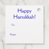 Maximal Hanukkah Geschenkanhänger (Rückseite)