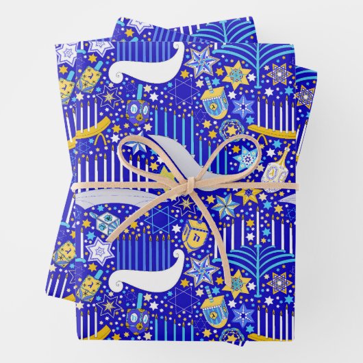 Maximal Hanukkah Geschenkpapier Set (Beispiel)