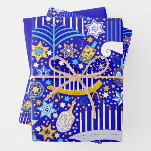 Maximal Hanukkah Geschenkpapier Set (Beispiel)