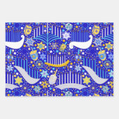 Maximal Hanukkah Geschenkpapier Set (Vorderseite)