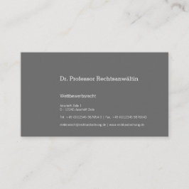 Maximal Understatement Visitenkarte