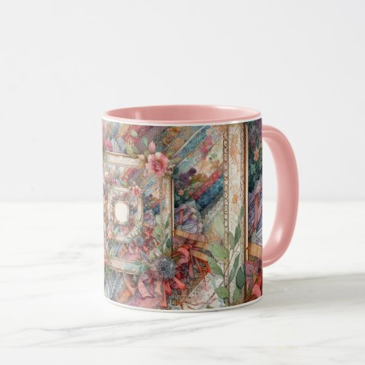 Maximal Vintage Dekoupage Tasse (VorderseiteRechts)