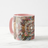 Maximal Vintage Dekoupage Tasse (Vorderseite Links)