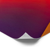 Maximale Blume Wavy Design Poster (Ecke)