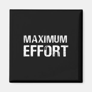 Maximaler Aufwand für Motivation Trainer Athlete Magnet