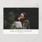 Maximaler Minimalwert Benutzerdefiniertes Foto Sav Ankündigungspostkarte (Vorderseite)