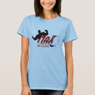 Maximaler-q Körper-Damenburnout-T - Shirt