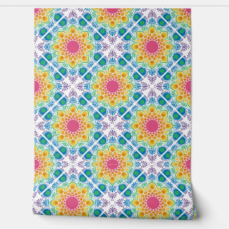 Maximaler Regenbogen Blumenbrunnen Diamantstapel Tapete