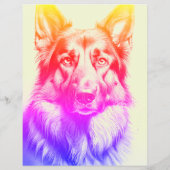Maximaler Schäferhund personalisierter Flyer (Hinten)