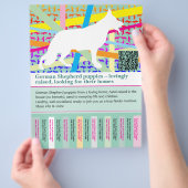 Maximaler Schäferhund personalisierter Flyer (Hand)