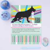 Maximaler Schäferhund personalisierter Flyer (Einzeln)