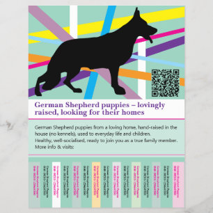 Maximaler Schäferhund personalisierter Flyer