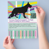 Maximaler Schäferhund personalisierter Flyer (Hand)