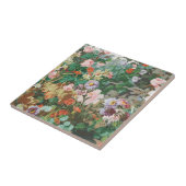 Maximaler Traum Vintag Dunkle Flora Fliese (Seite)