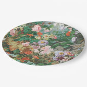 Maximaler Traum Vintag Dunkle Flora Pappteller (Schrägansicht)