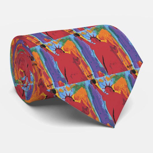 maximales Art 60er Peter FREIHEITSSTATUE Krawatten (Gerollt)