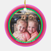 Maximales farbiges Foto der Streifen Keramik Ornament (Hinten)