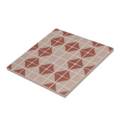 Maximales geometrisches Muster (Terracotta) Fliese (Seite)