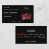 Maximales Jahrtausend-Team Visitenkarte (Vorne/Hinten)