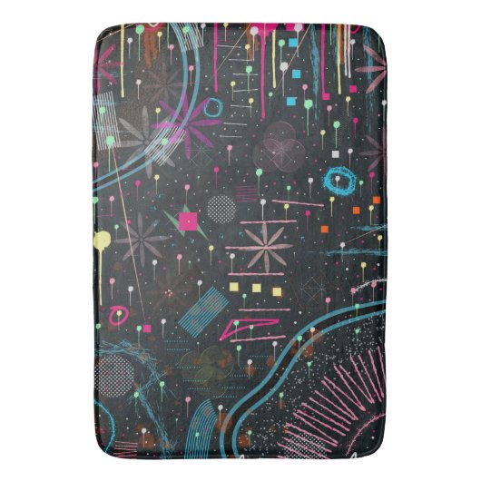 Maximalist Abstract Expression  Badematte (Vorderseite Vertikal)