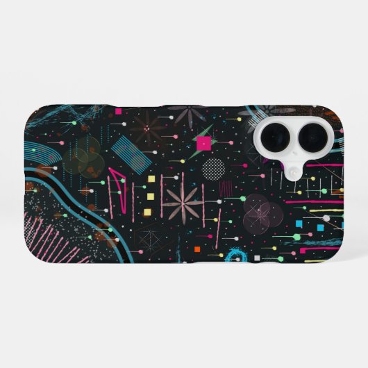 Maximalist Abstract Expression  iPhone 16 Hülle (Rückseite (Horizontal))