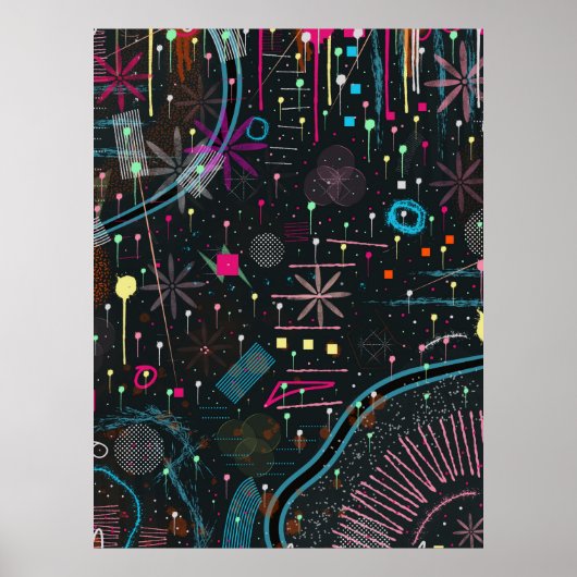 Maximalist Abstract Expression  Poster (Vorne)
